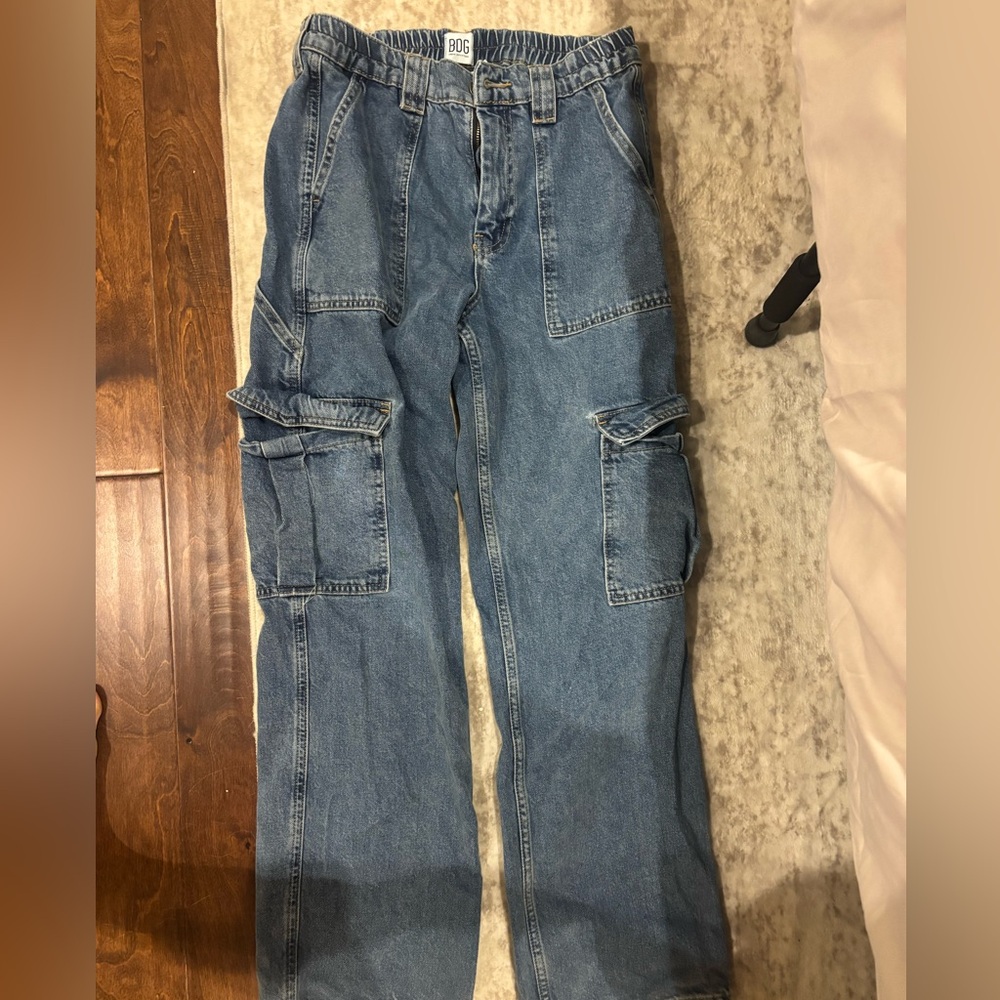 BDG/Urban Outfitters Women's Relaxed Blue Cargo Jeans